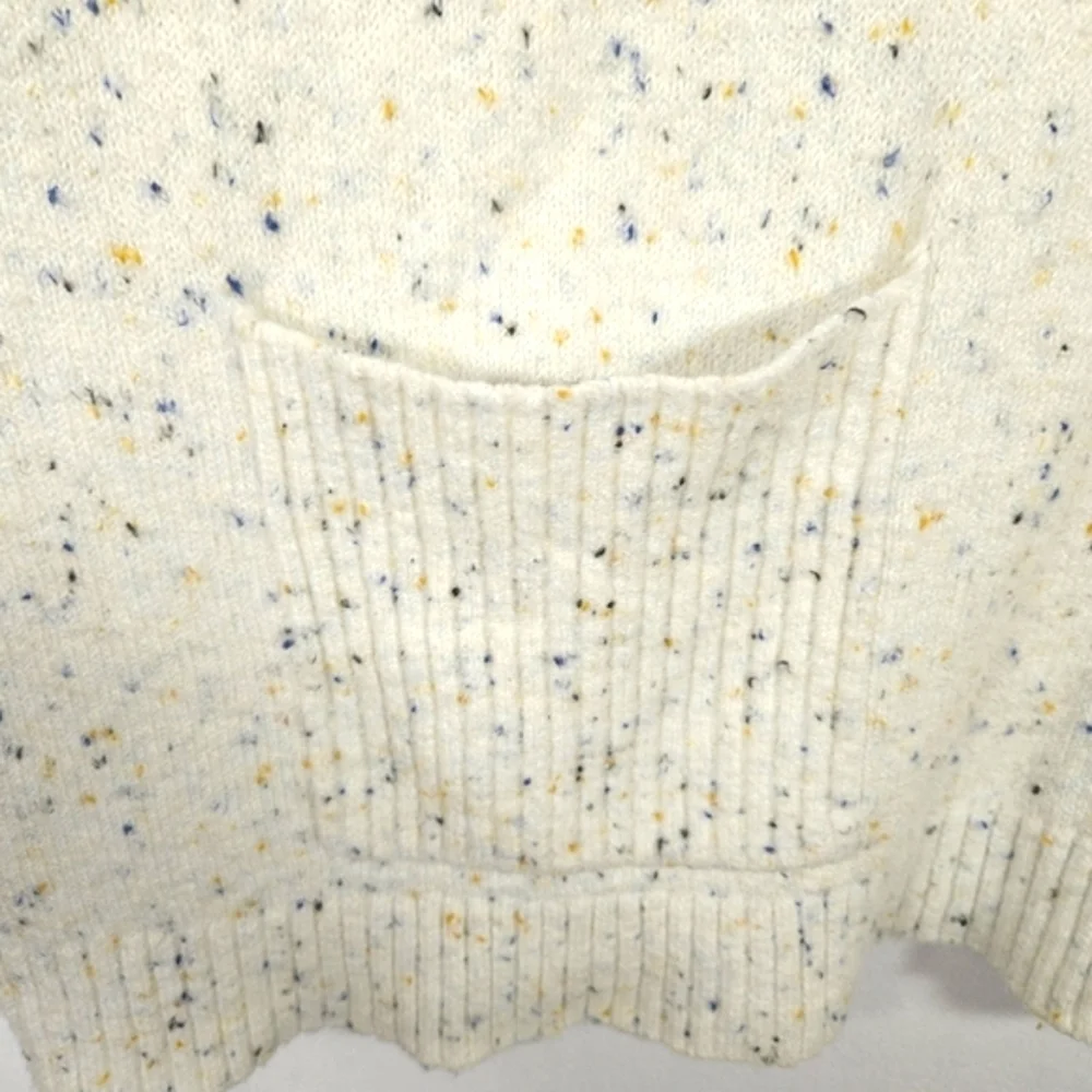 LOFT Oversized Speckled Cowl Neck Tunic Sweater S